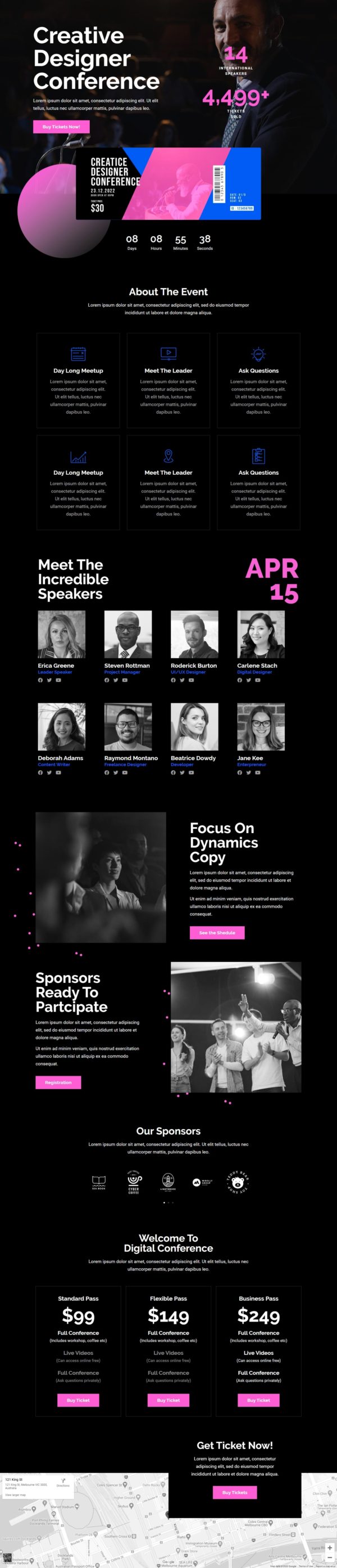 Secondary homepage concept